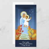 Onze-Lieve-Vrouw Help van de Christenen Kerstkaart (Voorkant / Achterkant)