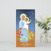 Onze Lieve Vrouw Hulp der Christenen  Feestdagenkaart (Staand voorkant)