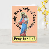 Onze Lieve Vrouw Maria, Hulp van Christenen Kaart (Gele Bloem)