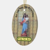 Onze Lieve Vrouw Maria, Hulp van Christenen Keramisch Ornament (Links)