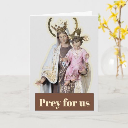 Onze-Lieve-Vrouw Mount Karmel Kaart (Gele Bloem)