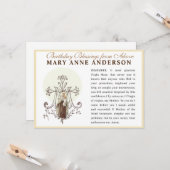 Onze Lieve Vrouw Mt. Carmel Katholieke Memorare Ge Kaart (Voorkant / Achterkant in situ)