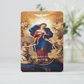 Onze-Lieve-Vrouw onder de knopen van het gebed Informatiekaartje (Staand voorkant)