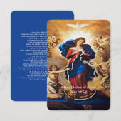 Onze-Lieve-Vrouw onder de knopen van het gebed Informatiekaartje (Voorkant / Achterkant)