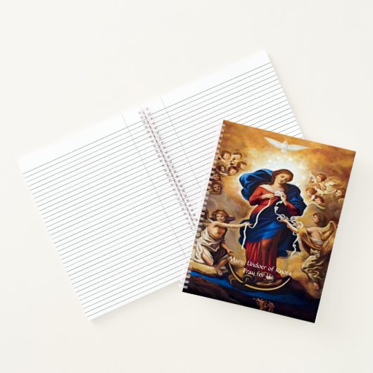 Onze-Lieve-Vrouw onder de knopen van het gebed Notitieboek (Binnen)
