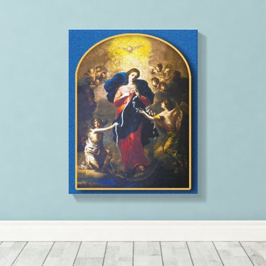 Onze Lieve Vrouw Undoer van Knots, Canvas Afdruk (Insitu (Houten vloer))