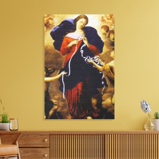 Onze Lieve Vrouw Untier van Knots Canvas Afdruk (Insitu (Woonkamer))