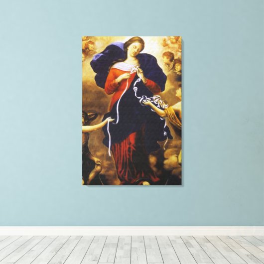 Onze Lieve Vrouw Untier van Knots Canvas Afdruk (Insitu (Houten vloer))