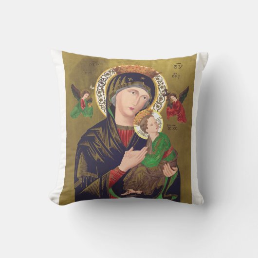 Onze-Lieve-Vrouw van Altijddurende Bijstand Kussen (Voorkant)