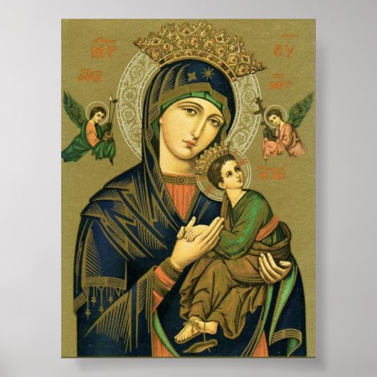Onze-Lieve-Vrouw van Altijddurende Bijstand Poster (Voorkant)