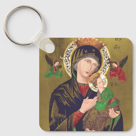 Onze-Lieve-Vrouw van Altijddurende Bijstand Sleutelhanger (Voorkant)