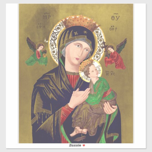 Onze-Lieve-Vrouw van Altijddurende Bijstand Sticker (Vel)
