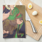 Onze-Lieve-Vrouw van Altijddurende Bijstand Theedoek (Quarter Fold)