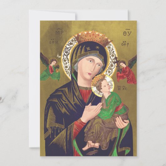 Onze-Lieve-Vrouw van Altijdduurend Hulp Bedankkaart (Voorkant)
