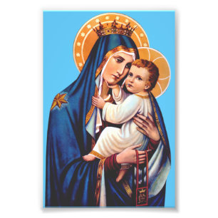 Onze-Lieve-Vrouw van Berg Carmel Devotionele Kunst Foto Afdruk