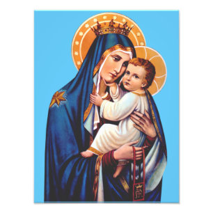 Onze-Lieve-Vrouw van Berg Carmel Devotionele Kunst Foto Afdruk