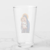 Onze-Lieve-Vrouw van Berg Carmel Devotionele Kunst Glas (Achterkant)
