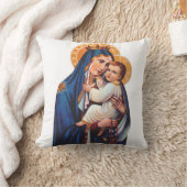 Onze-Lieve-Vrouw van Berg Carmel Devotionele Kunst Kussen (Deken)