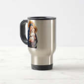 Onze-Lieve-Vrouw van Berg Carmel Devotionele Kunst Reisbeker (Voorkant links)