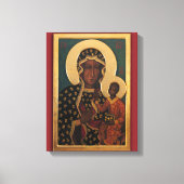 Onze Lieve Vrouw van Częstochowa Devotional Afbeel Canvas Afdruk (Voorkant)