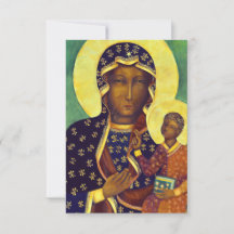 Onze Lieve Vrouw van Częstochowa Zwarte Madonna-ic