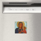 Onze Lieve Vrouw van Czestochowa / Zwarte Madonna  Magneet (Insitu (Vaatwasser))