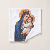 Onze-Lieve-Vrouw van de Berg Carmel Bad Handdoek (Wasdoekje)