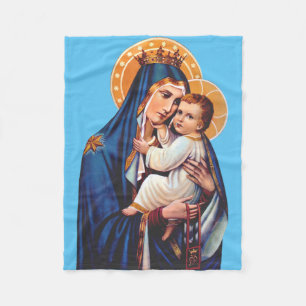 Onze Lieve Vrouw van de Berg Carmel Devotionele Ku Fleece Deken