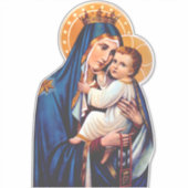 Onze Lieve Vrouw van de Berg Carmel Devotionele Ku Sticker (Voorkant)