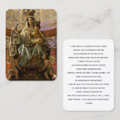 Onze Lieve Vrouw van de berg Karmel en Jezus Gebed Visitekaartje (Voorkant / Achterkant)