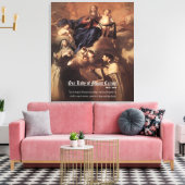 Onze-Lieve-Vrouw van de berg Karmel Gebed Canvas Afdruk (Insitu (Woonkamer))