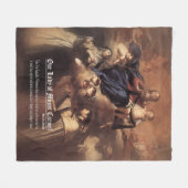 Onze-Lieve-Vrouw van de berg Karmel Gebed Fleece Deken (Voorkant (Horizontaal))