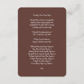 Onze-Lieve-Vrouw van de berg Karmel Gebed Informatiekaartje (Achterkant)