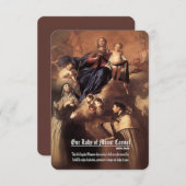 Onze-Lieve-Vrouw van de berg Karmel Gebed Informatiekaartje (Voorkant / Achterkant)