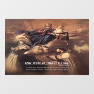 Onze-Lieve-Vrouw van de berg Karmel Gebed Raamsticker