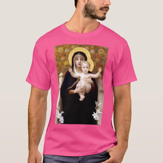 Onze-Lieve-Vrouw van de Lelies Bouguereau T-shirt (Voorkant)