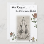 Onze Lieve Vrouw van de Miraculous Medaille Gebeds Kaart (Voorkant)