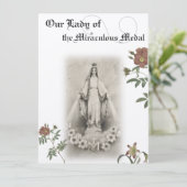 Onze Lieve Vrouw van de Miraculous Medaille Gebeds Kaart (Staand voorkant)