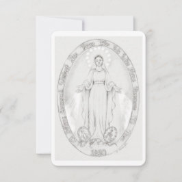 Onze-Lieve-Vrouw van de Miraculous Medal Prayer Ka Kaart