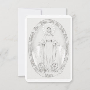 Onze-Lieve-Vrouw van de Miraculous Medal Prayer Ka Kaart