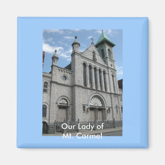 Onze-Lieve-Vrouw van de Mt. Carmel Kerk Magneet (Voorkant)