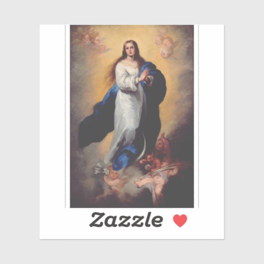 Onze-Lieve-Vrouw van de Onbevlekte Ontvangenis Sticker (Vel)