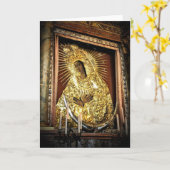 Onze Lieve Vrouw van de Poort van Dageraad Vilnius Kaart (Gele Bloem)