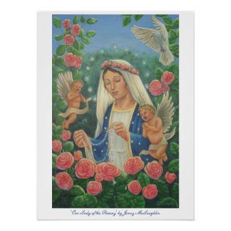Onze Lieve Vrouw van de Rozenkrans Jenny McLaughli Perfect Poster