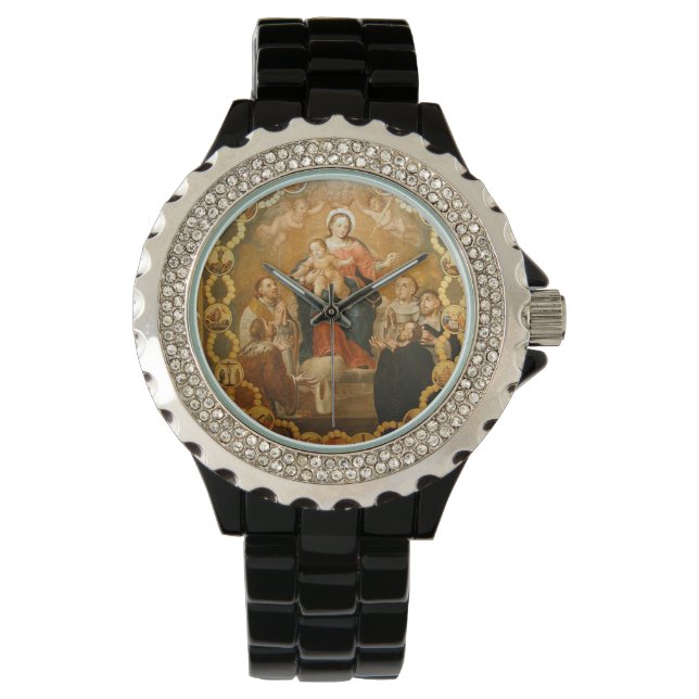 Onze Lieve Vrouw van de Rozenkrans Women's Watch Horloge (Voorkant)