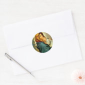Onze Lieve Vrouw van de Straat Gezegende Moeder Ki Ronde Sticker (Envelop)