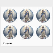 Onze-Lieve-Vrouw van de Tenhemelopneming Ronde Sticker (Vel)