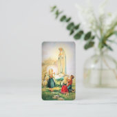 Onze-Lieve-Vrouw van Fatima 1917 met Fatima Gebed Informatiekaartje (Staand voorkant)