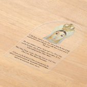 Onze-Lieve-Vrouw van Fatima Acryl Gebed Kaart Uitnodigingen (Laagn)