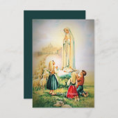 Onze-Lieve-Vrouw van Fatima Angel Trinitair Gebed Informatiekaartje (Voorkant / Achterkant)